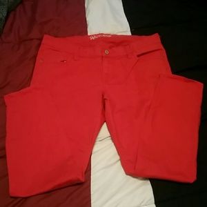 Old Navy Rock Star red jeans